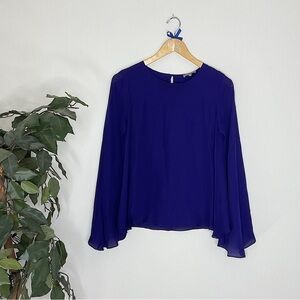 Emerson Thorpe Silk Cape Blouse